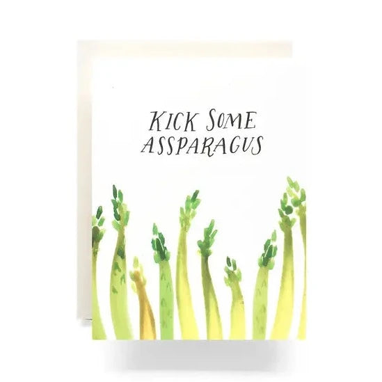Kick Some Assparagus Card - Cards -  -  - Azil Boutique