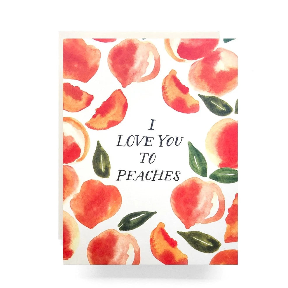 Love You To Peaches Card - Cards -  -  - Azil Boutique