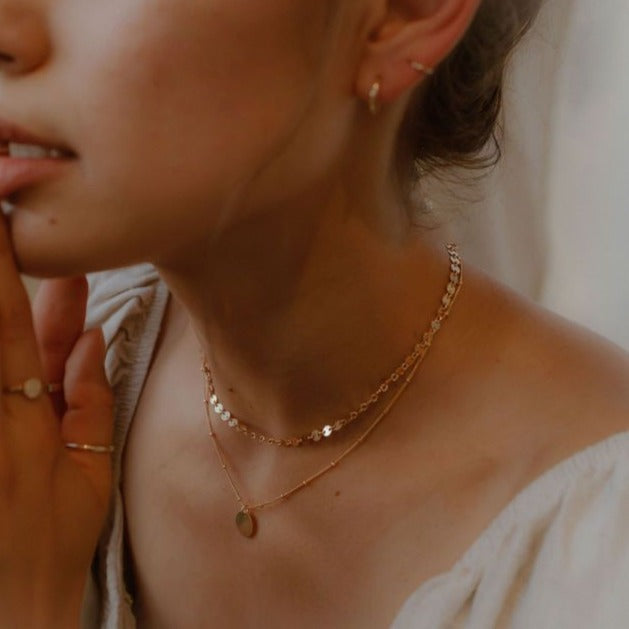 SALE - Multi Disc Choker Necklace - Necklaces -  -  - Azil Boutique