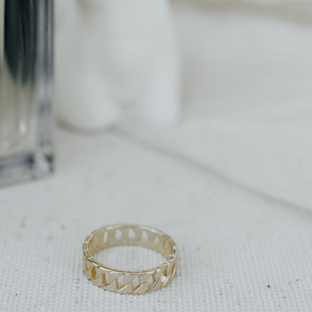 SALE - Thick Curb Ring - Rings -  -  - Azil Boutique