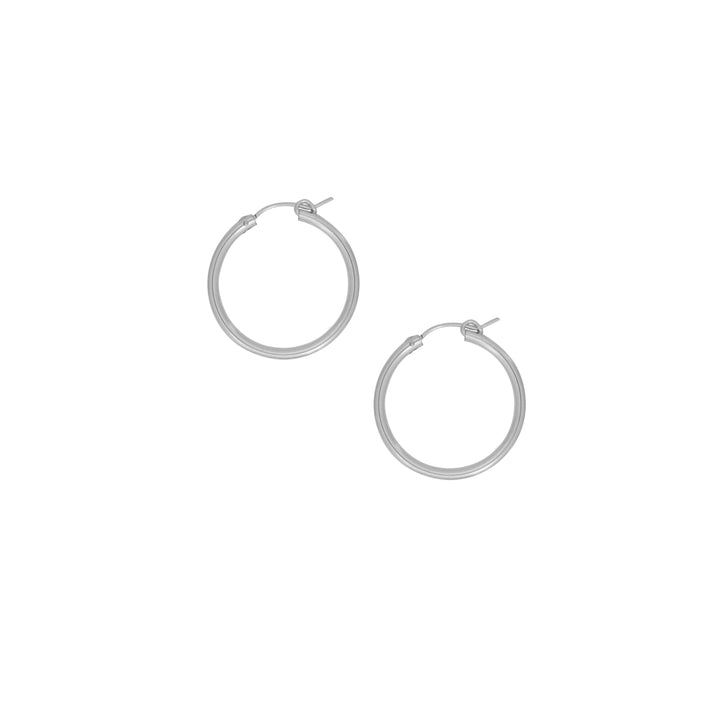 Tube Hoops - Earrings - Silver - Silver / Small - Azil Boutique