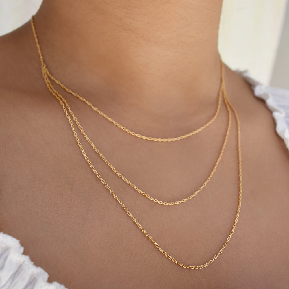Triple Layer Rope Chain Necklace - Necklaces -  -  - Azil Boutique