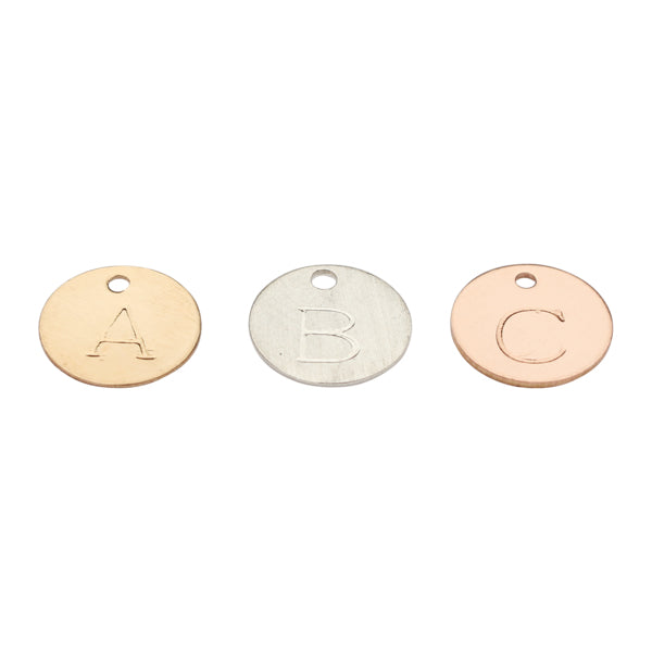 Letter Charm - Initial Necklace Pendant - Monogram Gold Charm