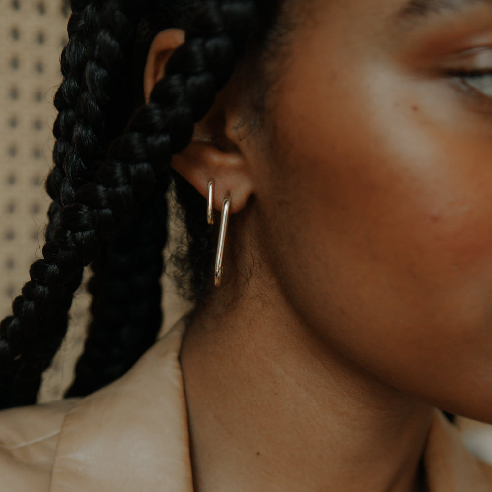 SALE - Smooth Oval Hoops - Earrings -  -  - Azil Boutique