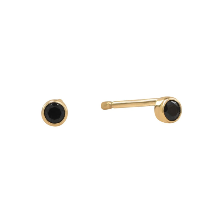 Black CZ Studs - Earrings - Small - Small - Azil Boutique