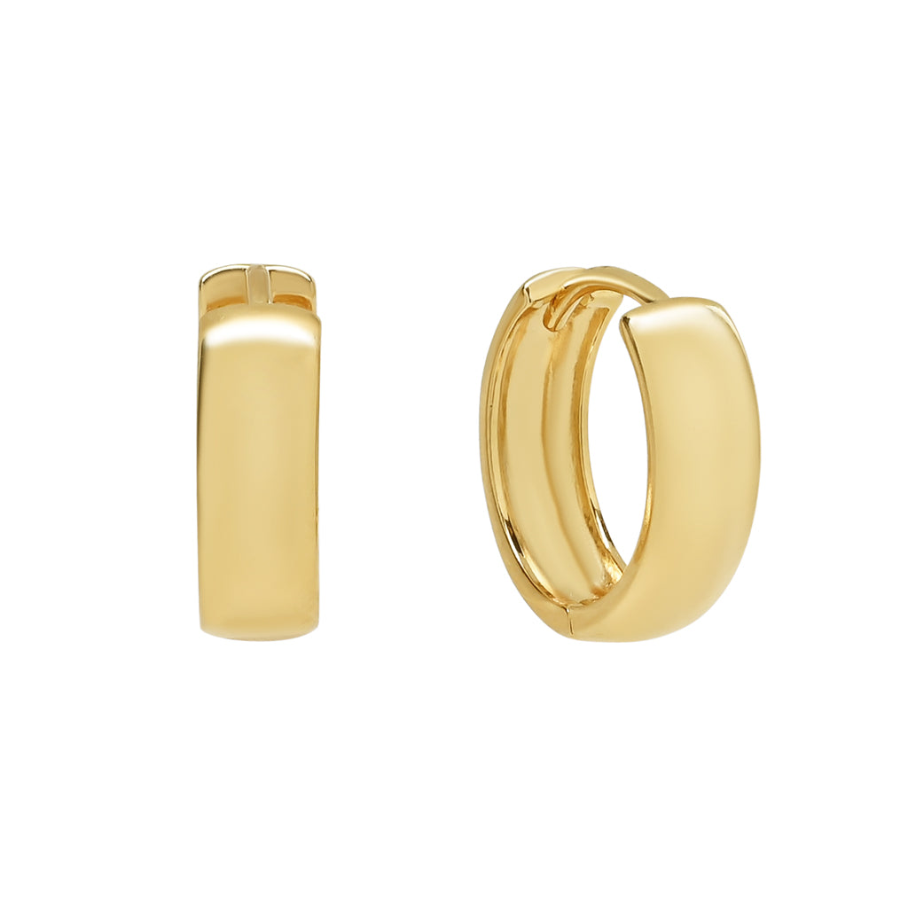 Chunky Ear Huggies - Earrings - Gold - Gold - Azil Boutique