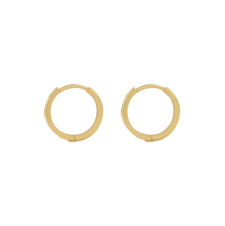 14k Solid Gold Huggies - Earrings -  -  - Azil Boutique