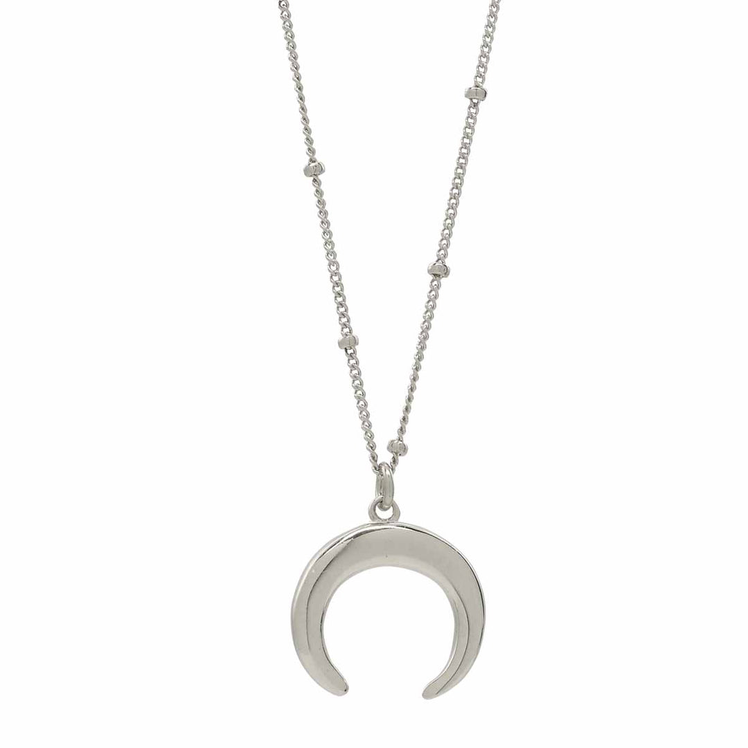 SALE - Horn Necklace - Necklaces - Silver - Silver / Large - Azil Boutique