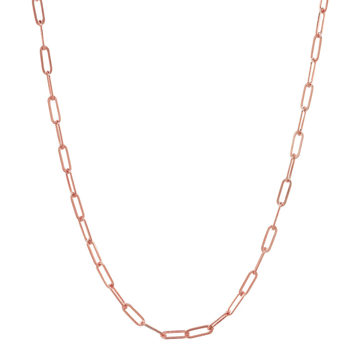 Oval Link Chain Necklace - Necklaces - 14" - 14" / Rose Gold - Azil Boutique
