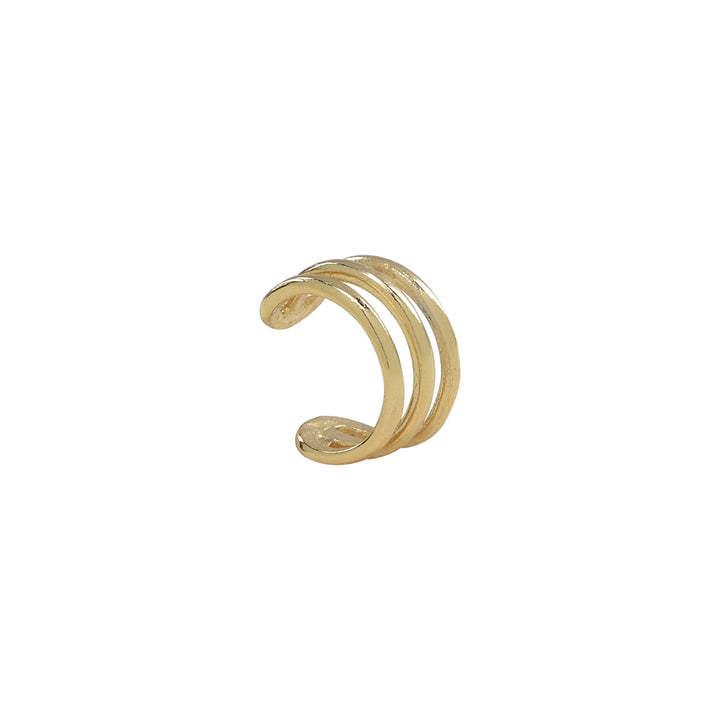 Triple Line Ear Cuff - Earrings - Gold - Gold - Azil Boutique