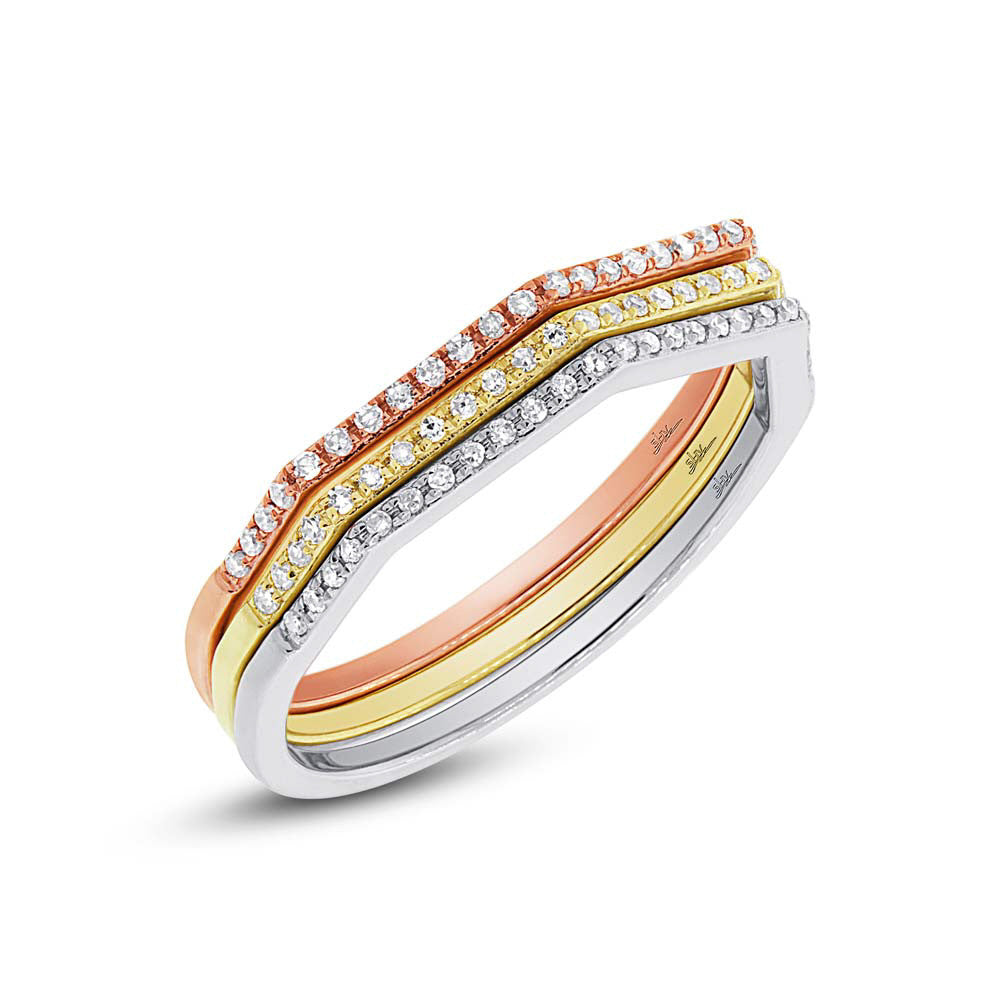 Diamonds Hexagonal Ring - Rings -  -  - Azil Boutique