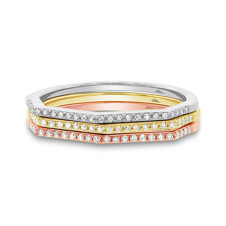 Diamonds Hexagonal Ring - Rings -  -  - Azil Boutique