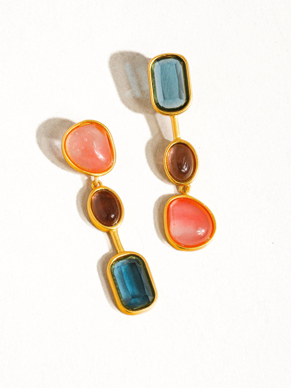 Colorful Mismatch Drop Earring - Earrings - - - Azil Boutique