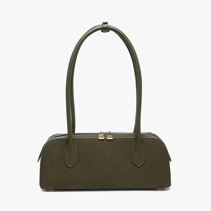 Jonava Faux Suede Structured Shoulder Bag - Handbags - - - Azil Boutique