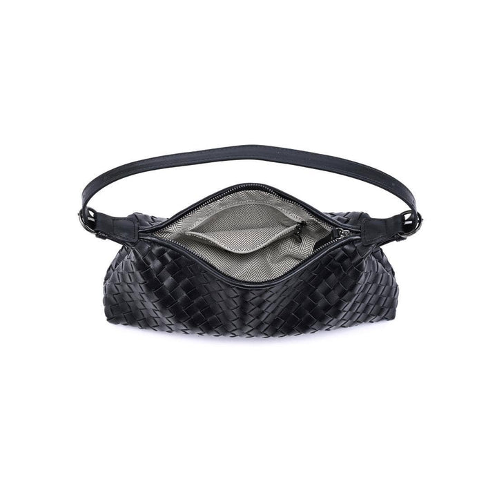 Audrey Woven Baguette Shoulder Bag
