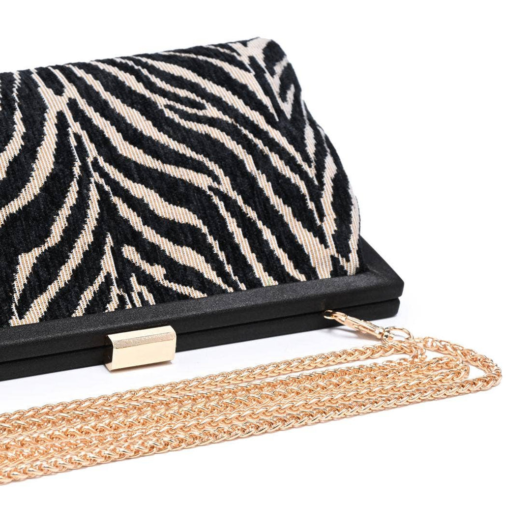 Samira - Zebra Evening Bag - Clutch - - - Azil Boutique