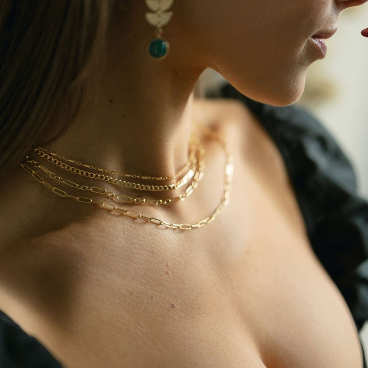 Curb Chain Necklace - Necklaces -  -  - Azil Boutique