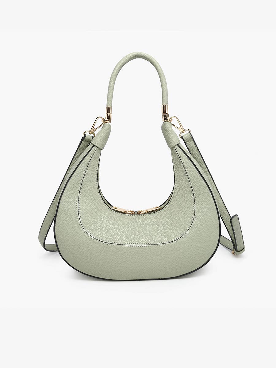 Clara Crescent Shoulder Bag w/ Convertible Straps - Handbags - - - Azil Boutique