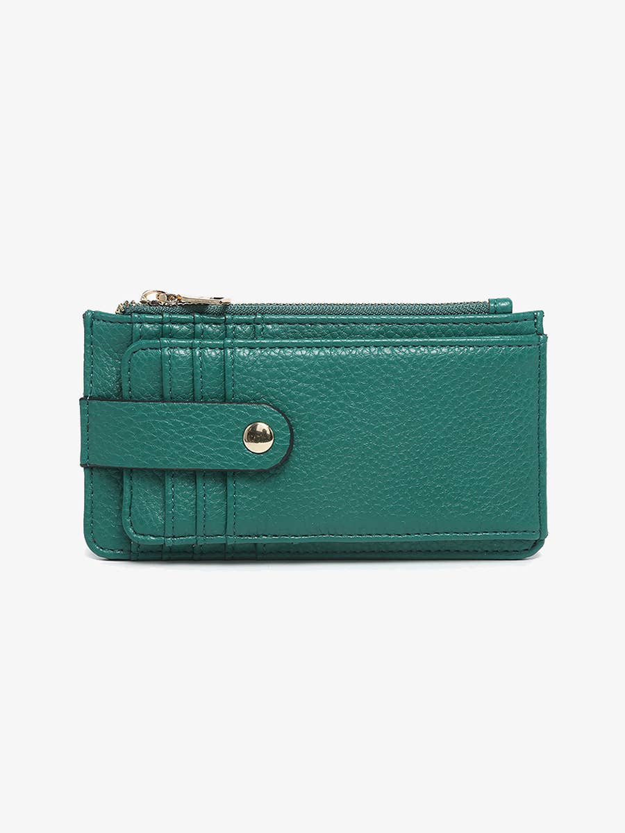 Mae Multi-Card Wallet w/ Strap Snap Closure | WL2541 - Wallets - - - Azil Boutique