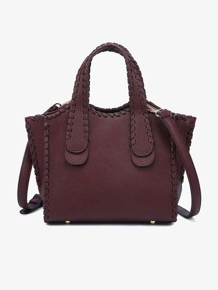 Marla Whipstitch Handbag - Handbags - - - Azil Boutique