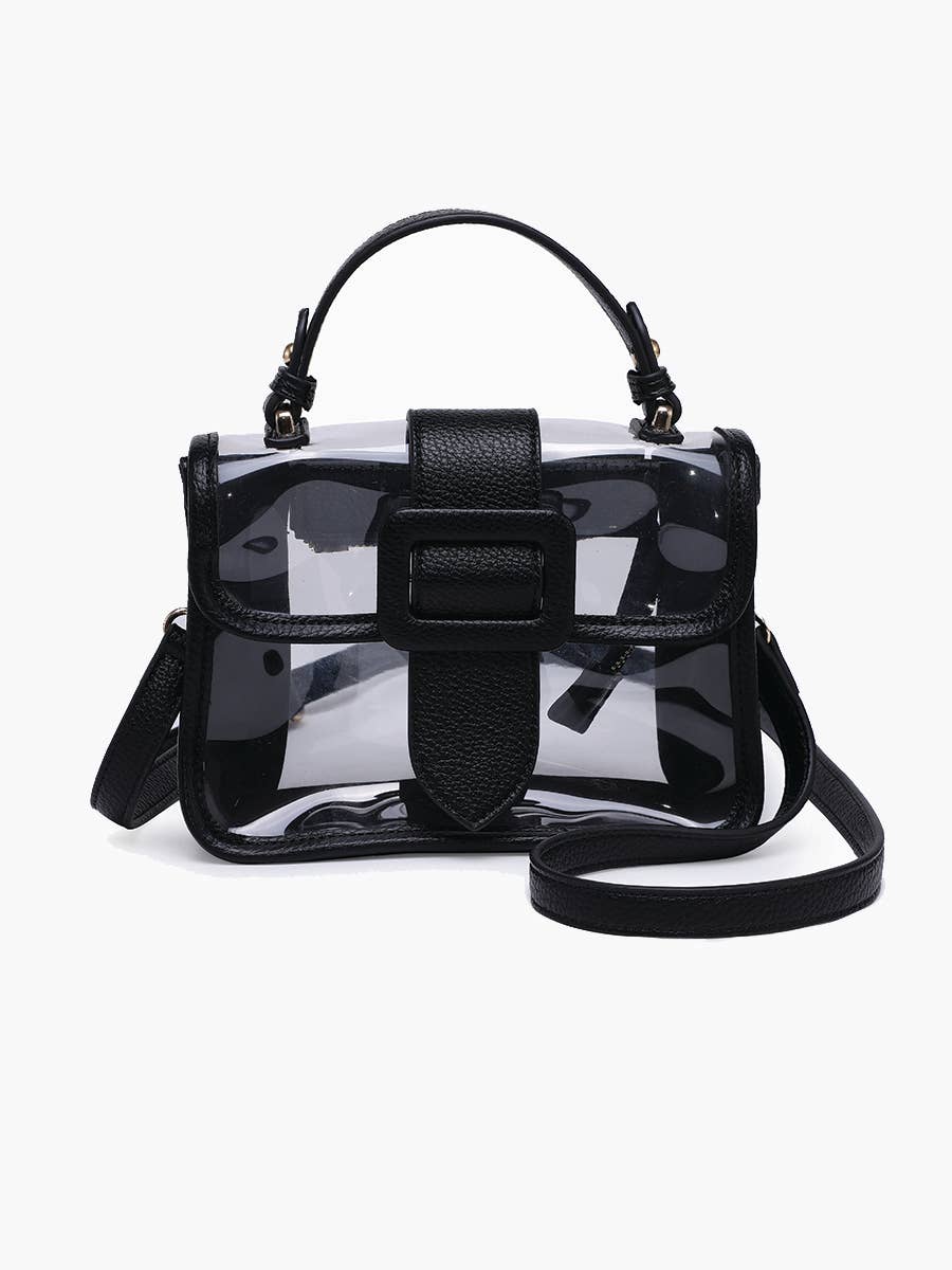 Toni Clear Flapover Stadium Purse