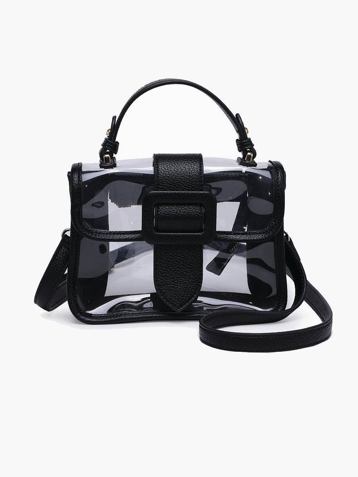 Toni Clear Flapover Stadium Purse