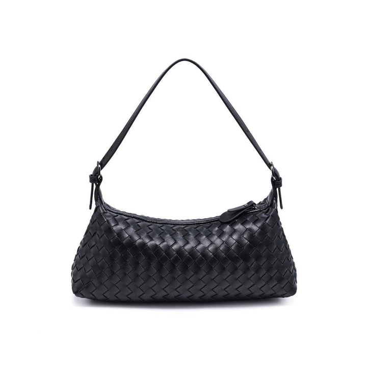 Audrey Woven Baguette Shoulder Bag