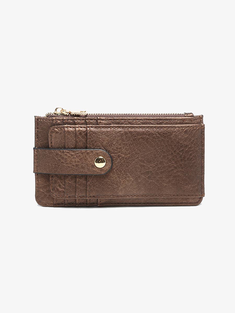 Mae Multi-Card Wallet w/ Strap Snap Closure | WL2541 - Wallets - - - Azil Boutique