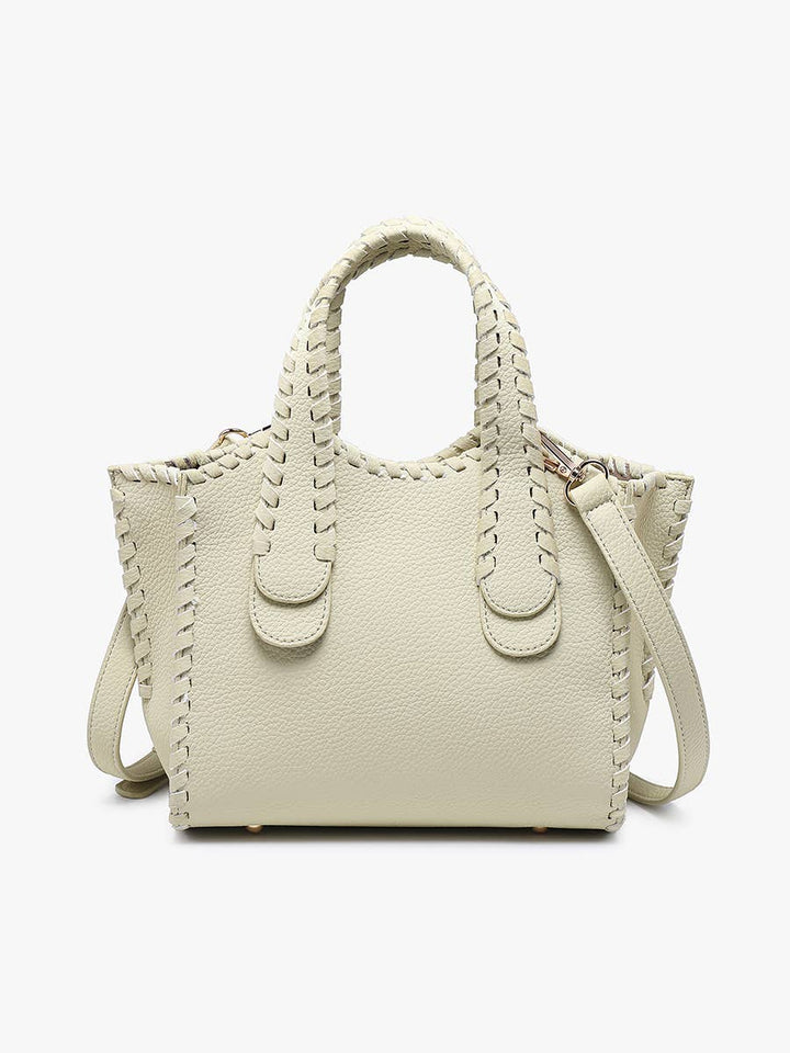 Marla Whipstitch Handbag - Handbags - Light Green - Light Green - Azil Boutique