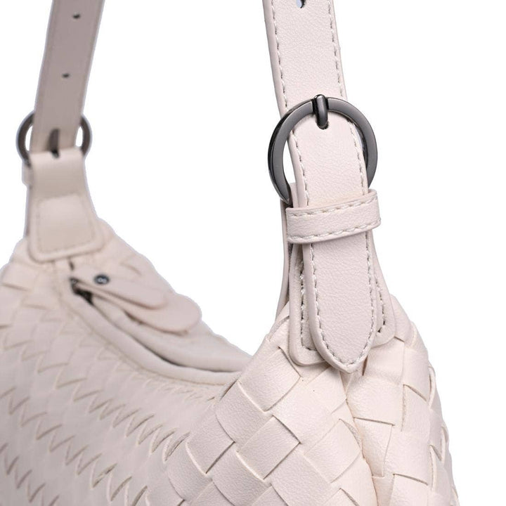 Audrey Woven Baguette Shoulder Bag