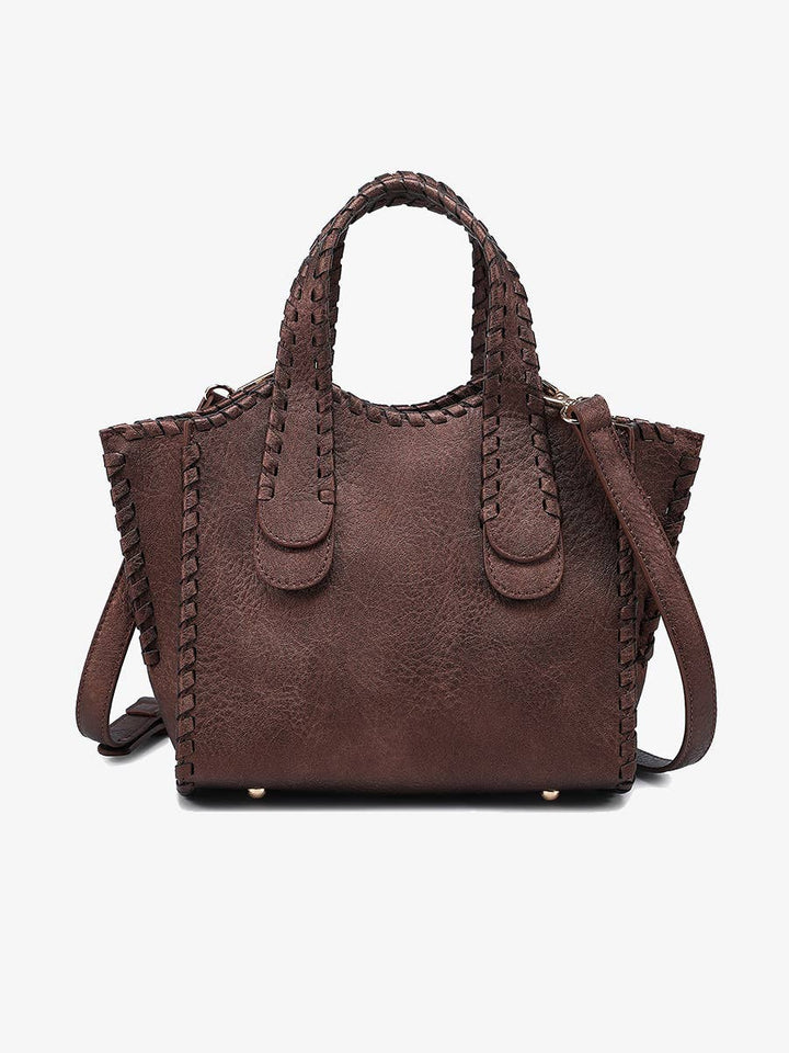 Marla Whipstitch Handbag - Handbags - - - Azil Boutique