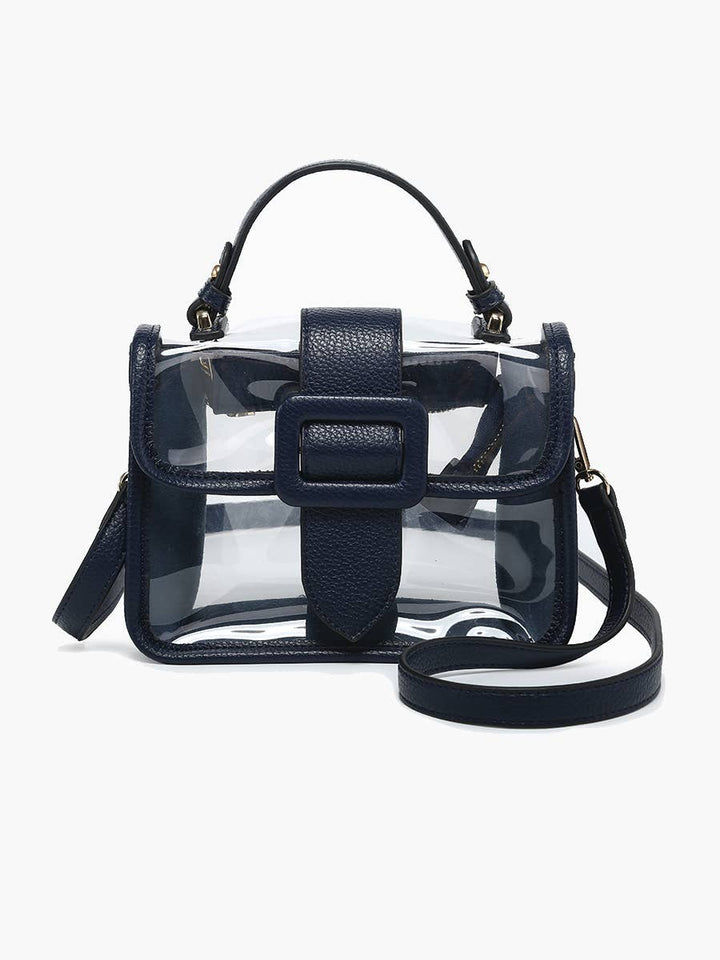 Toni Clear Flapover Stadium Purse