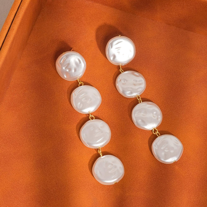 Héloïse Faux Pearl Drop Earrings - Earrings - - - Azil Boutique