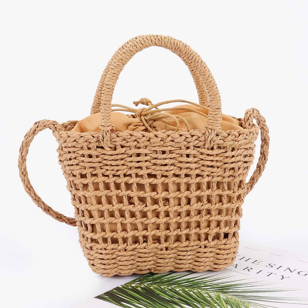 Straw Cherry Bag - Handbags - - - Azil Boutique