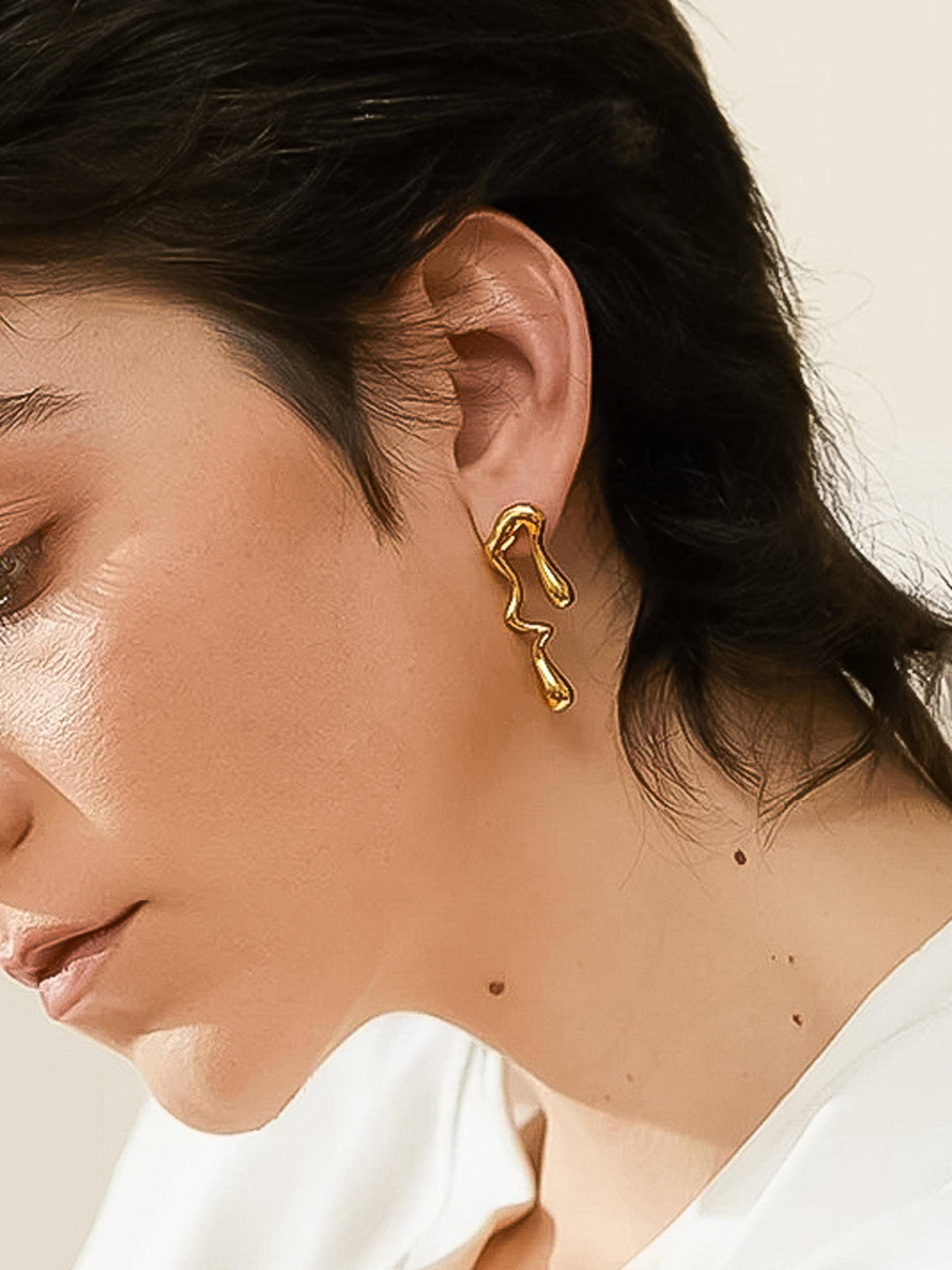 Roma Mismatch Melted Earrings - Earrings - - - Azil Boutique