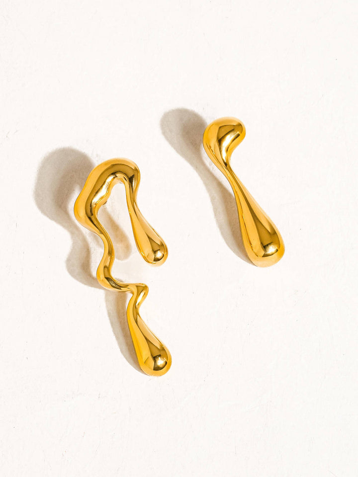 Roma Mismatch Melted Earrings - Earrings - - - Azil Boutique