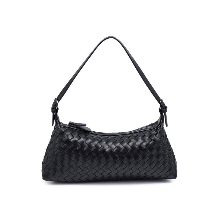 Audrey Woven Baguette Shoulder Bag
