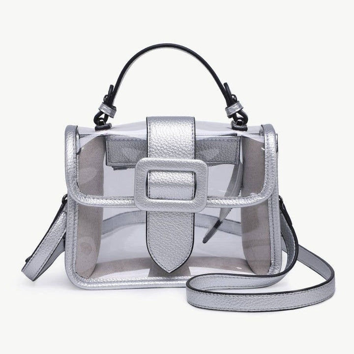 Toni Clear Flapover Stadium Purse