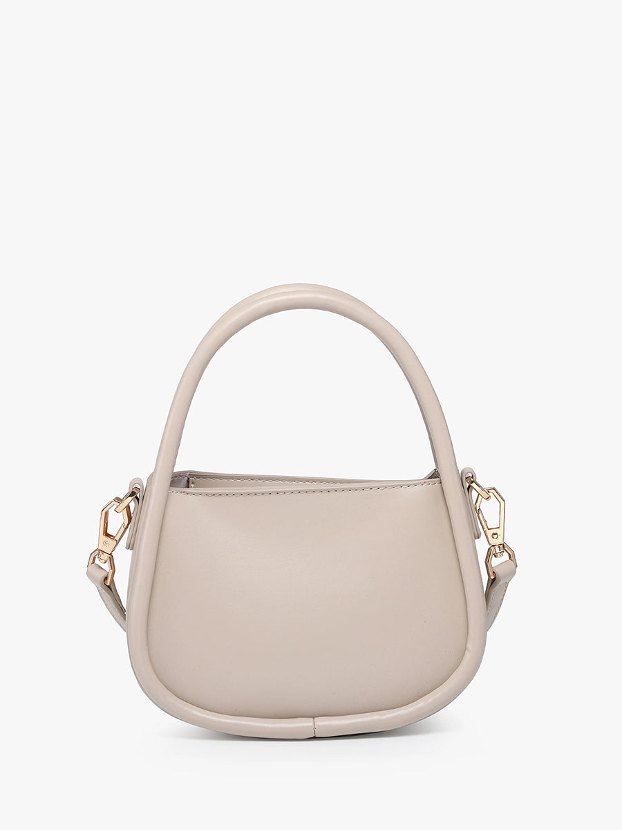 Dakota Mini Crossbody w/ Dual Handles - Handbag - Beige - Beige - Azil Boutique