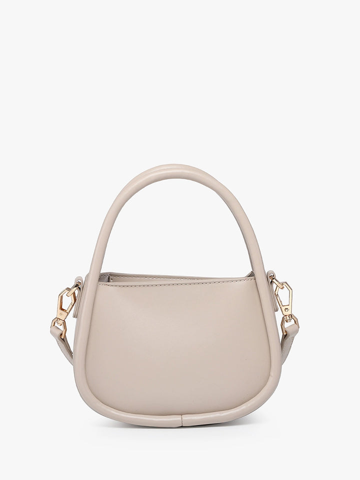 Dakota Mini Crossbody w/ Dual Handles - Handbag - Beige - Beige - Azil Boutique