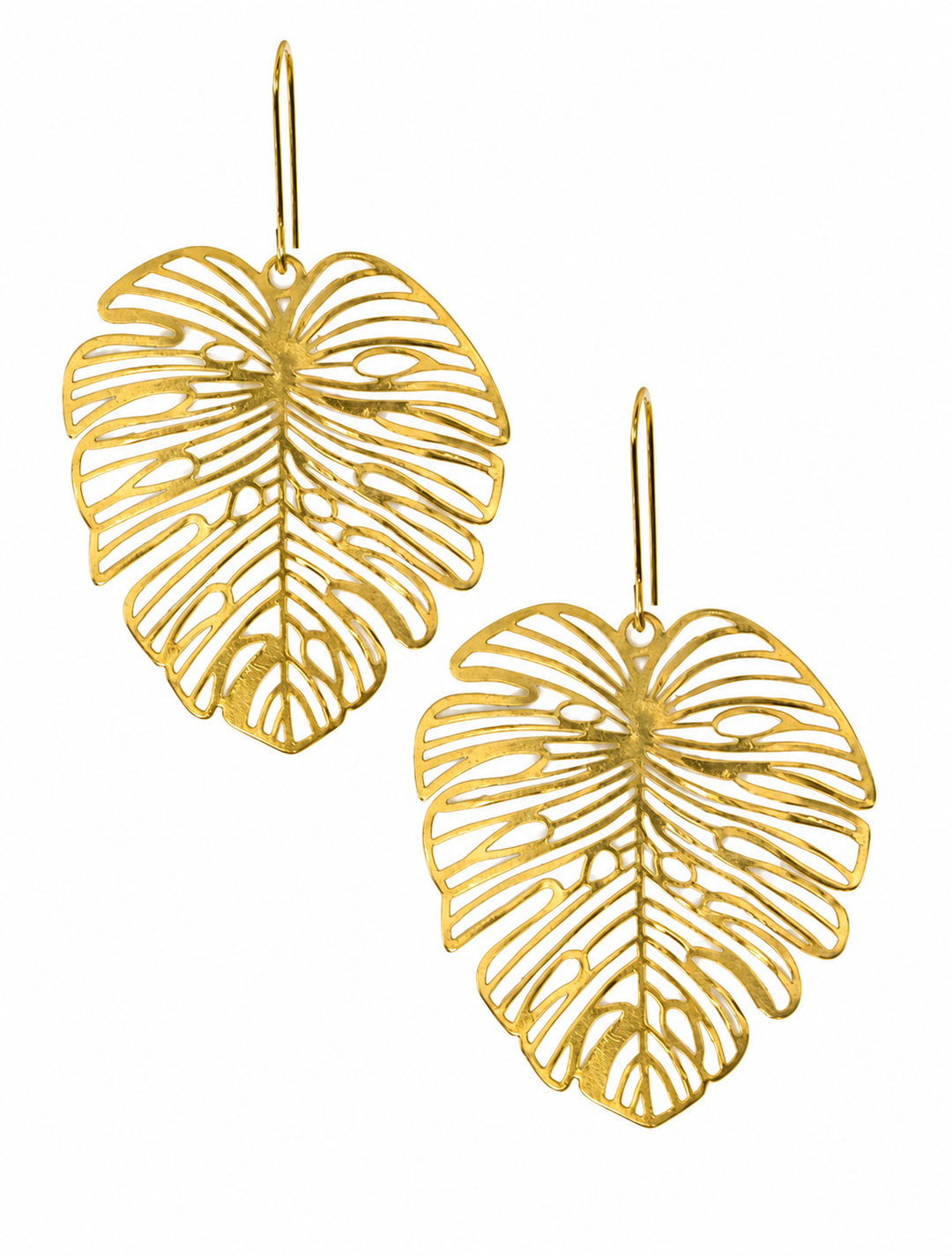 Big leaf earrings