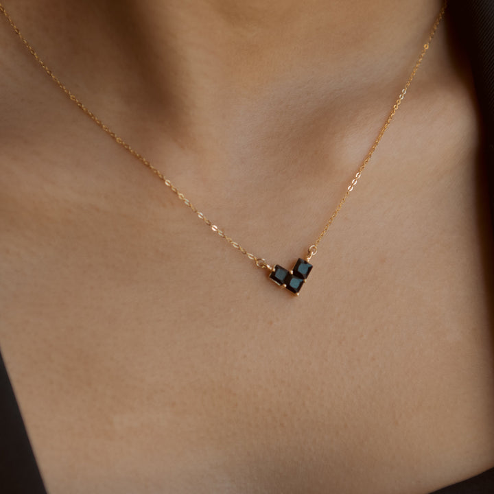Black Animated Heart Necklace - Necklaces -  -  - Azil Boutique