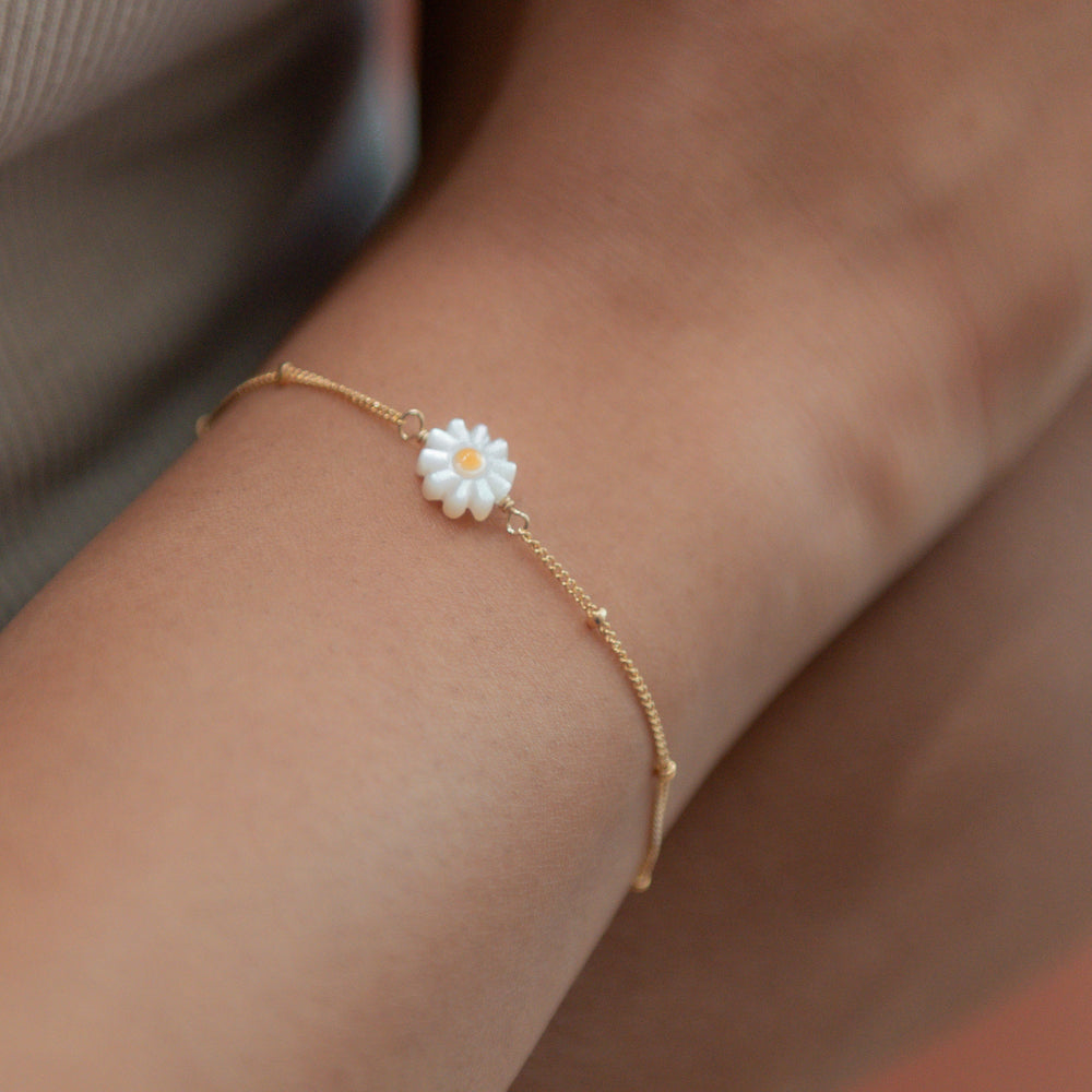Daisy Ball Chain Bracelet - Bracelets - - - Azil Boutique