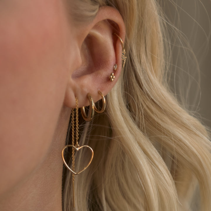 Heart Ear Threaders