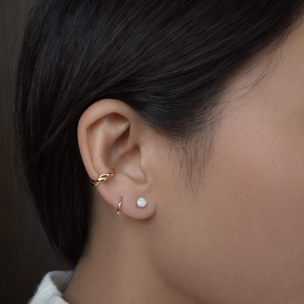 Twist Middle Ear Cuff - Earrings - - - Azil Boutique