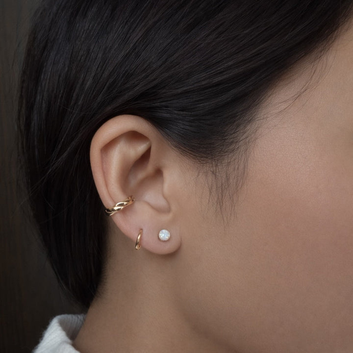 Twist Middle Ear Cuff - Earrings - - - Azil Boutique
