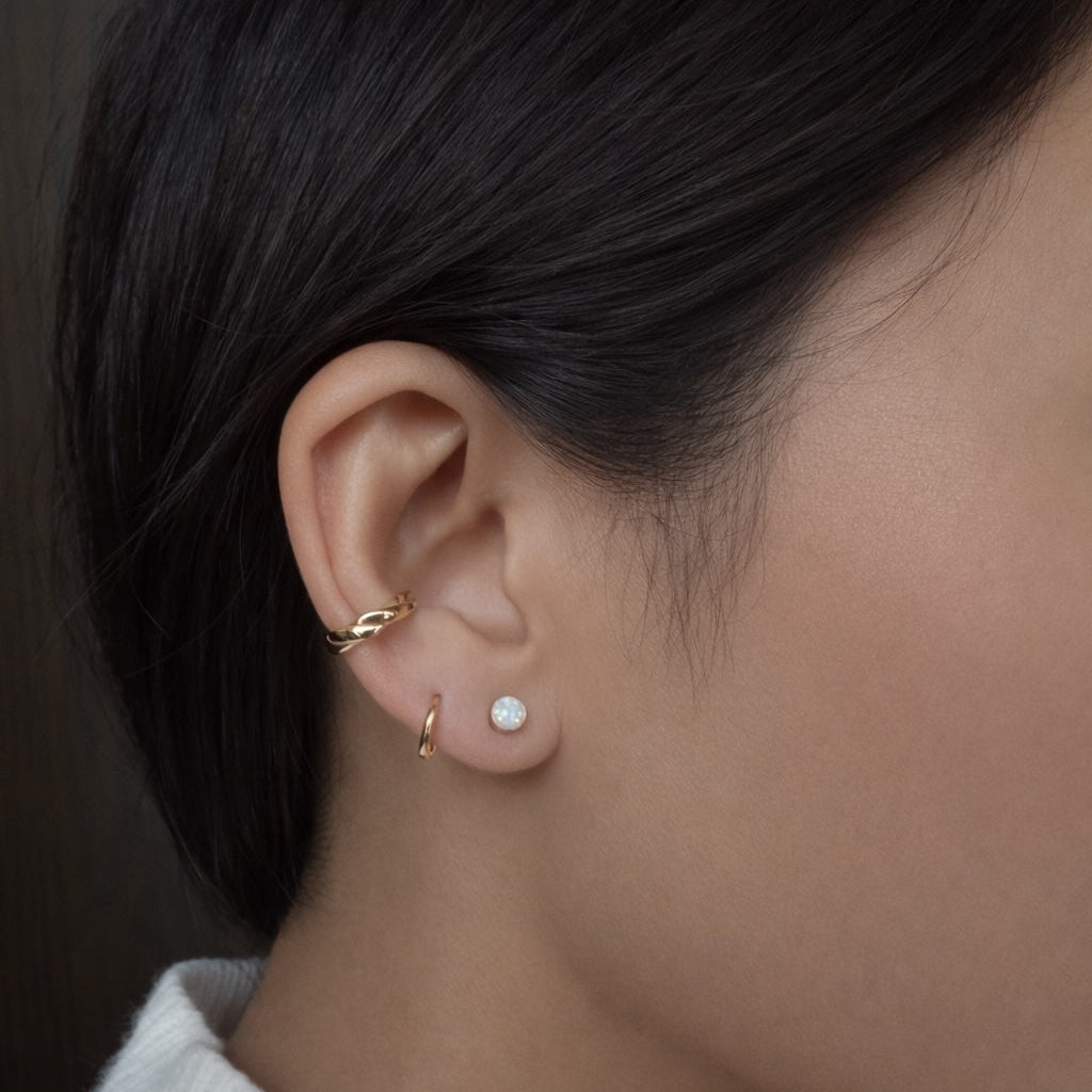 Thin Ear Huggies - Earrings - - - Azil Boutique