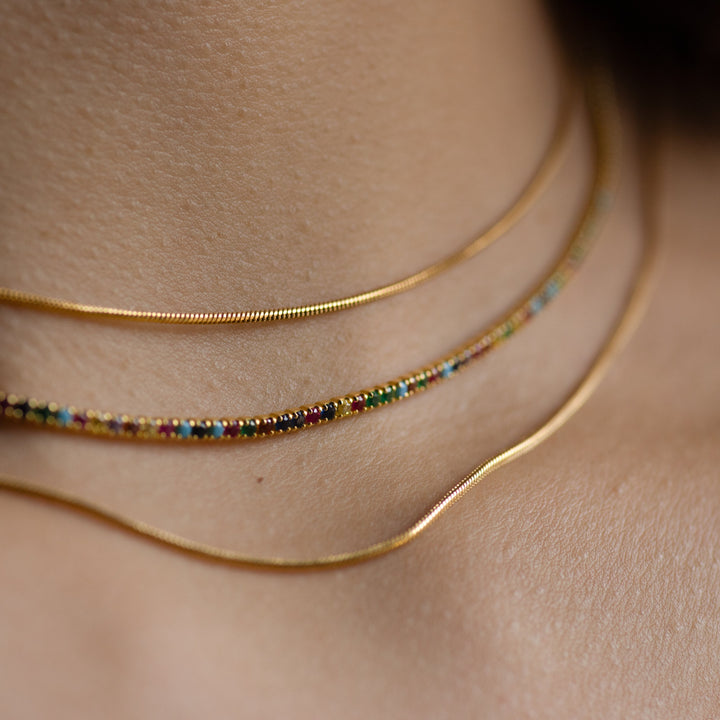 Snake Chain Necklace -  -  -  - Azil Boutique