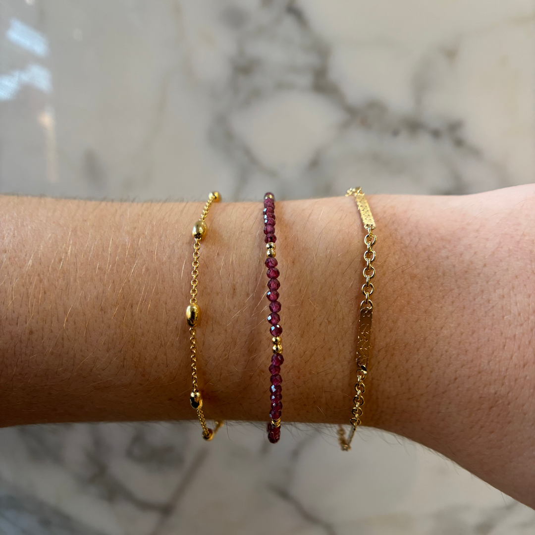 Flat Multi-Bar Cable Bracelet