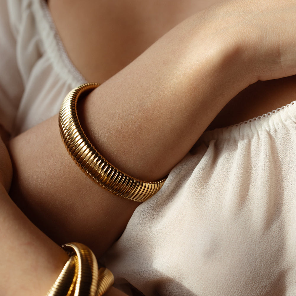 Coiled Bangle - Bracelets - - - Azil Boutique
